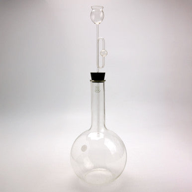 Vintage Pyrex 2000ml Round Bottom Boiling Flask with Stopper