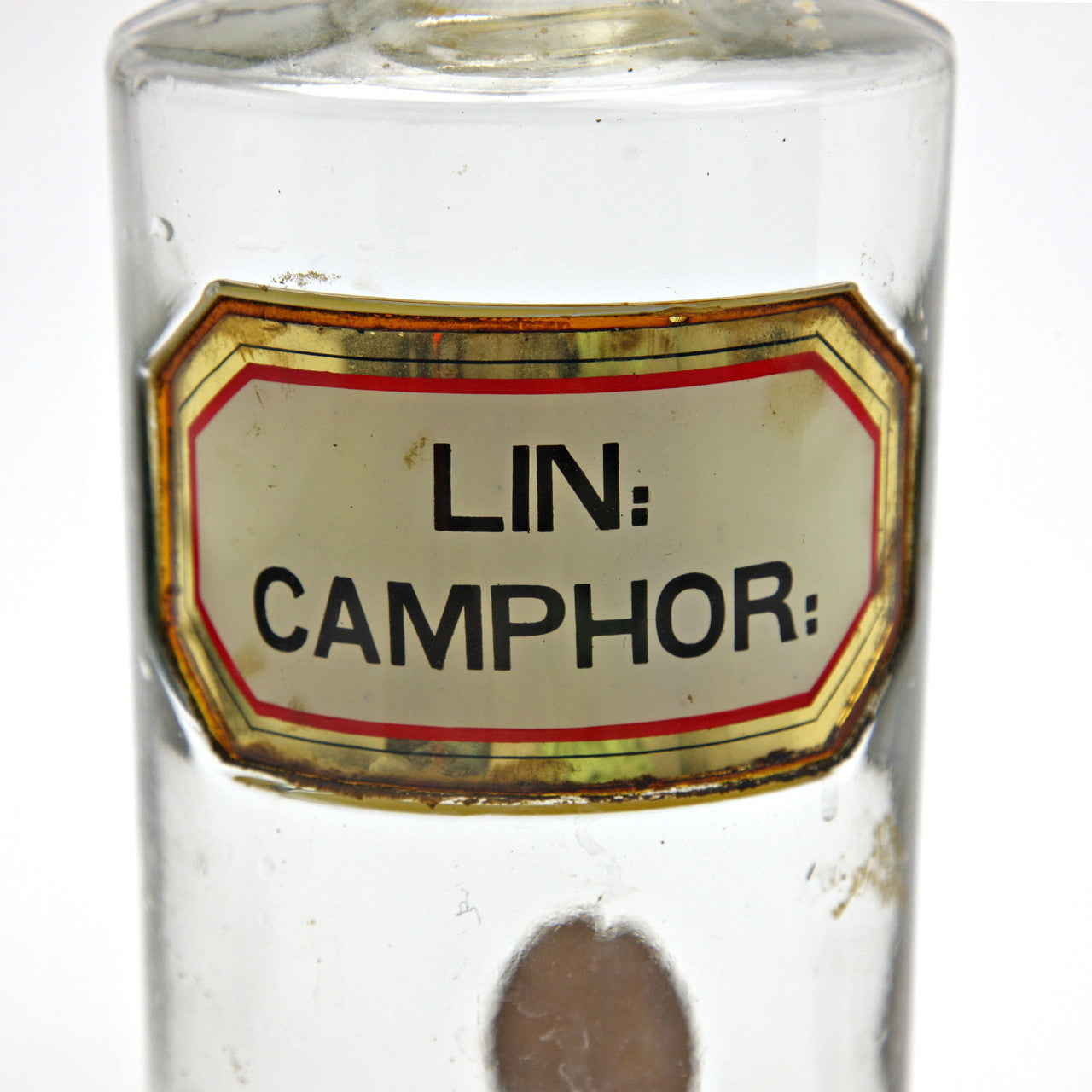 Vintage Apothecary Glass Bottles – Eucalypt & Camphor Labels – Early 20th Century