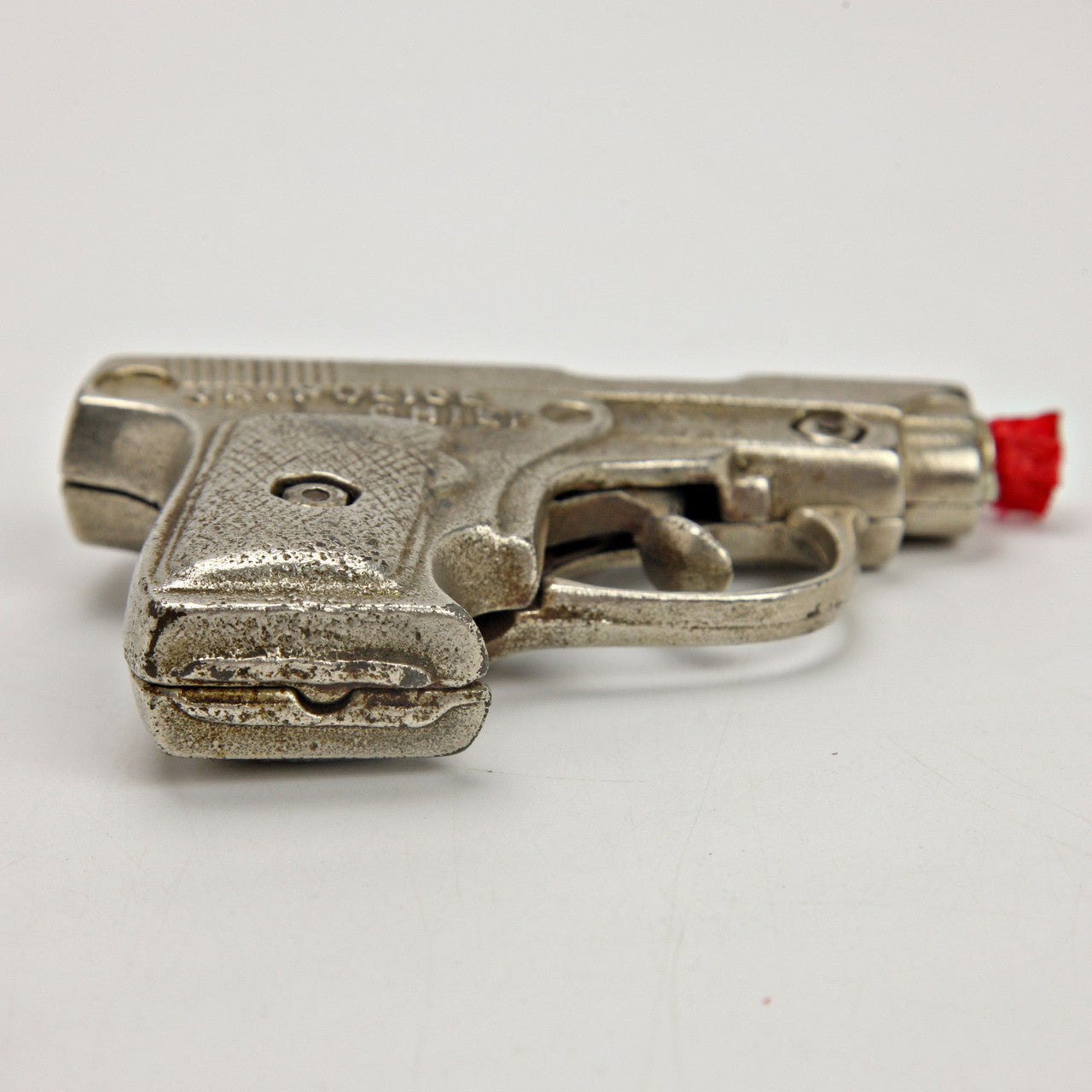 1930s-40s Cast Iron Junior Police Chief Toy Cap Gun Metal Grip