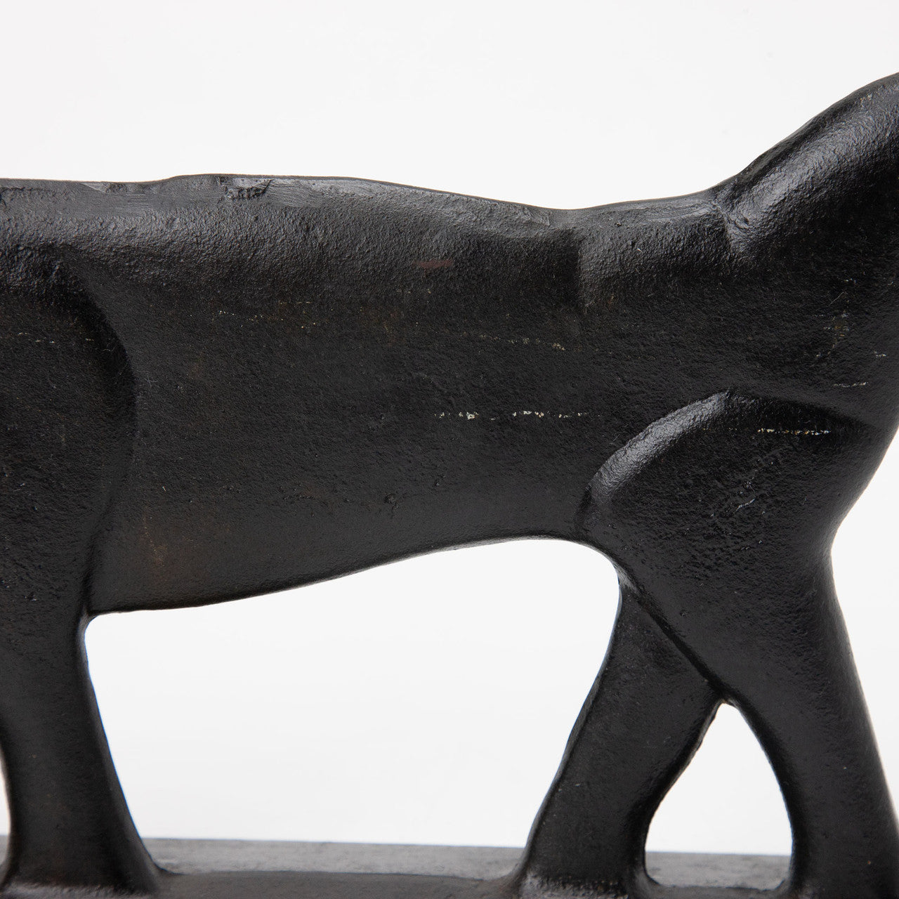 Cast Iron Black Cat Boot Scraper Doorstop
