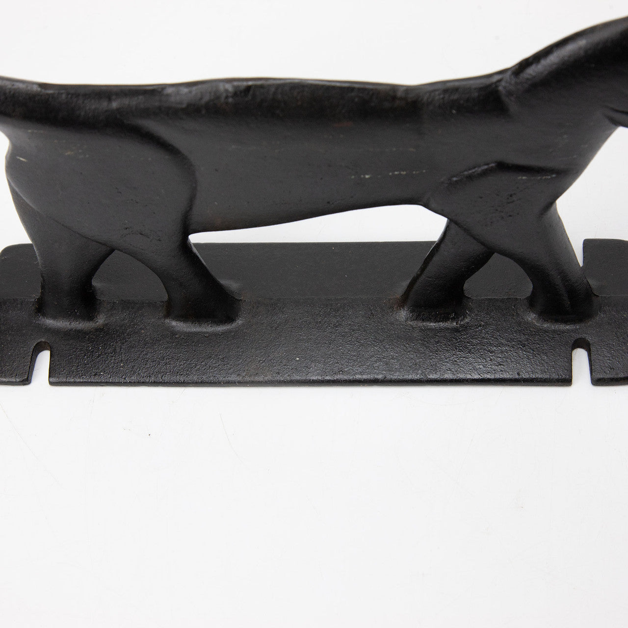 Cast Iron Black Cat Boot Scraper Doorstop