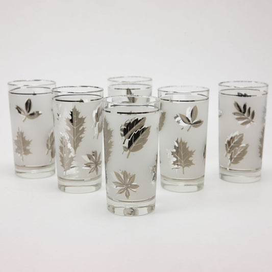 Vintage Libbey Mid Century Modern Frosted Highball Glasses Set of 6