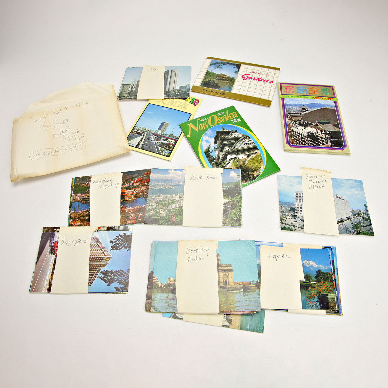 Lot of 1960s–70s Travel Postcards Europe Orient USA Snapshots & Canvas Cards