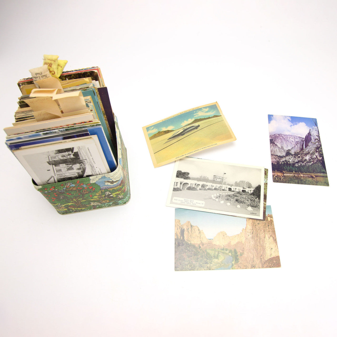 Lot of 1960s–70s Travel Postcards Europe Orient USA Snapshots & Canvas Cards