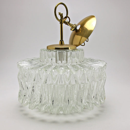 1960s Limburg Glassworks Starburst Pendant Lamp Germany