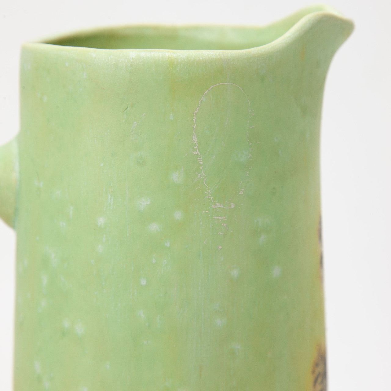 MCM Garland Ceramics Green Pine Cone Ceramic Pitcher