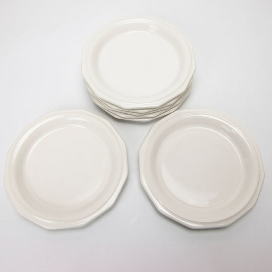 Pfaltzgraff Heritage White Salad Dessert Plates 6.5 Inch Set of 7