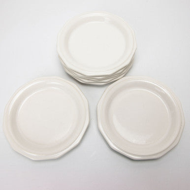 Pfaltzgraff Heritage White Salad Dessert Plates 6.5 Inch Set of 7