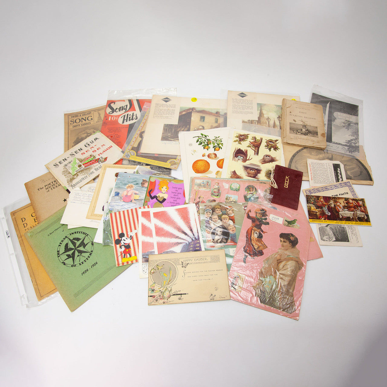 Vintage Paper Ephemera Lot for Junk Journaling and Scrapbooking