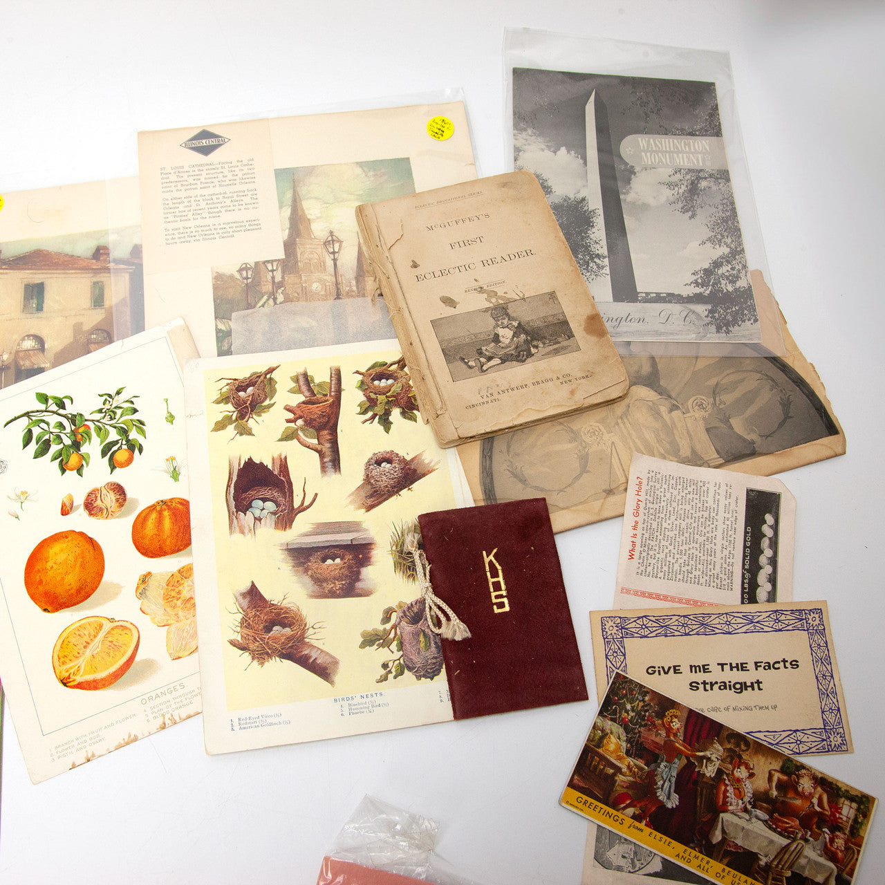 Vintage Paper Ephemera Lot for Junk Journaling and Scrapbooking