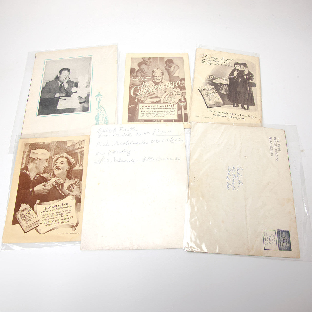 1940s 1950s Theater Playbills Lot with Vaudeville Ticket