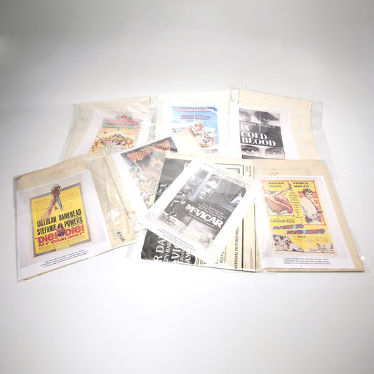 1950s 1970s One Sheet Movie Posters Lot of 8 Cult Drive In
