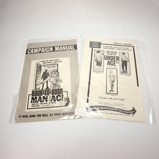 1950s 1960s Cult Crime Press Books Lot Underage Door to Door Maniac