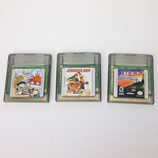 Game Boy Advance Games Lot of 3 Rugrats 102 Dalmatians Chicken Run