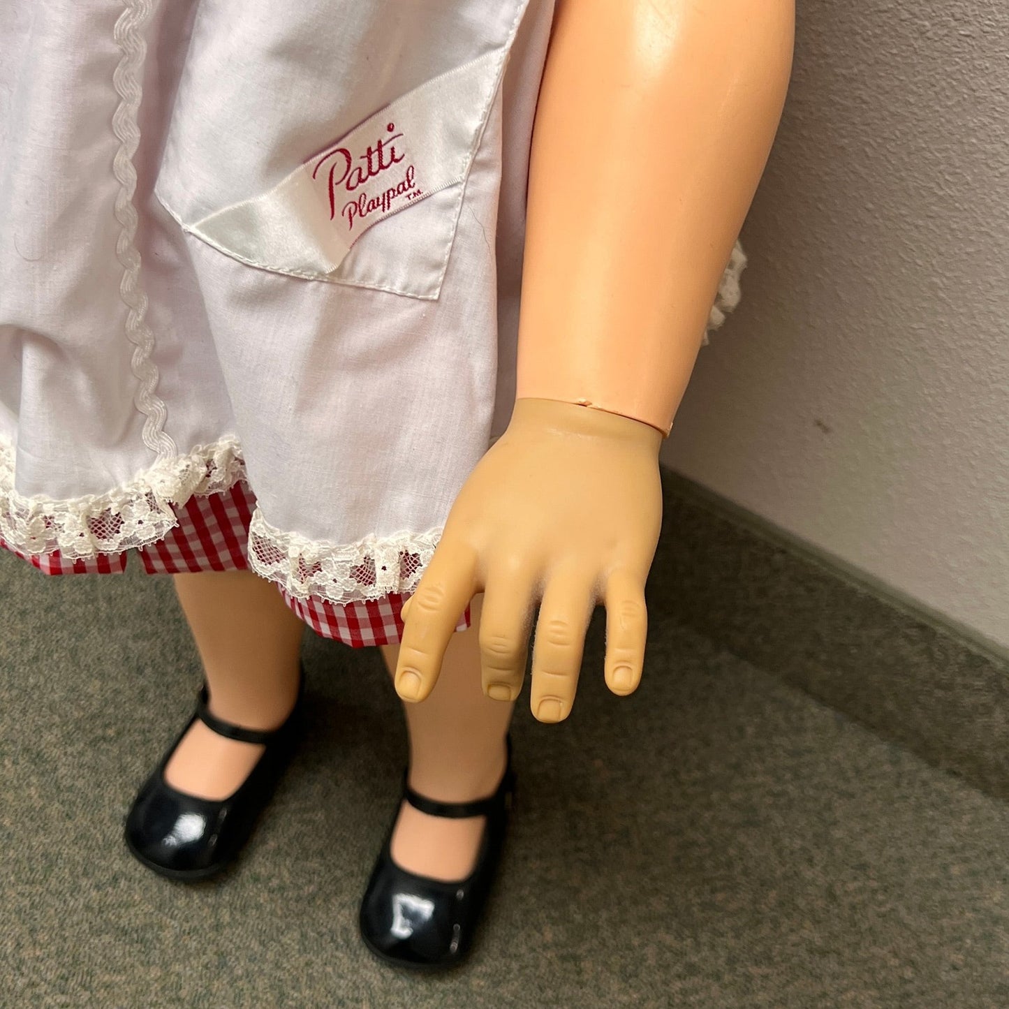Vintage Ideal G35 Patti Playpal Blonde 35" Twist Wrist Companion Doll