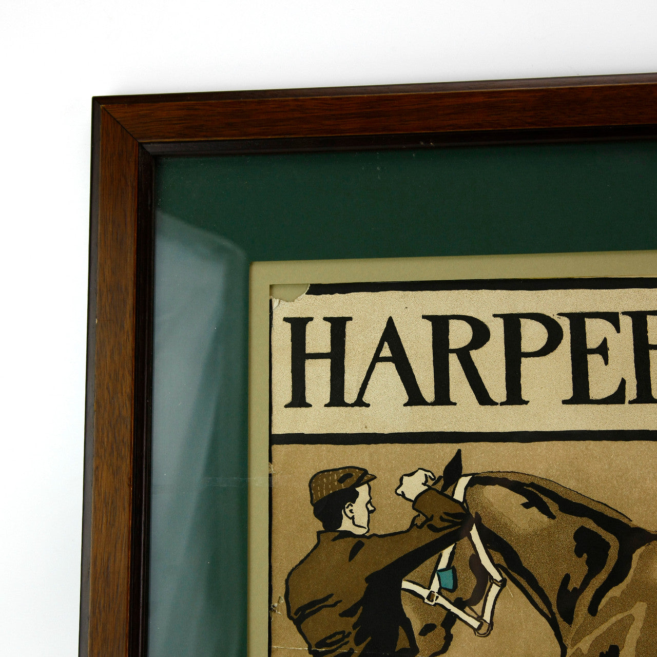 Framed Edward Penfield Lithograph - Harper's November 1897