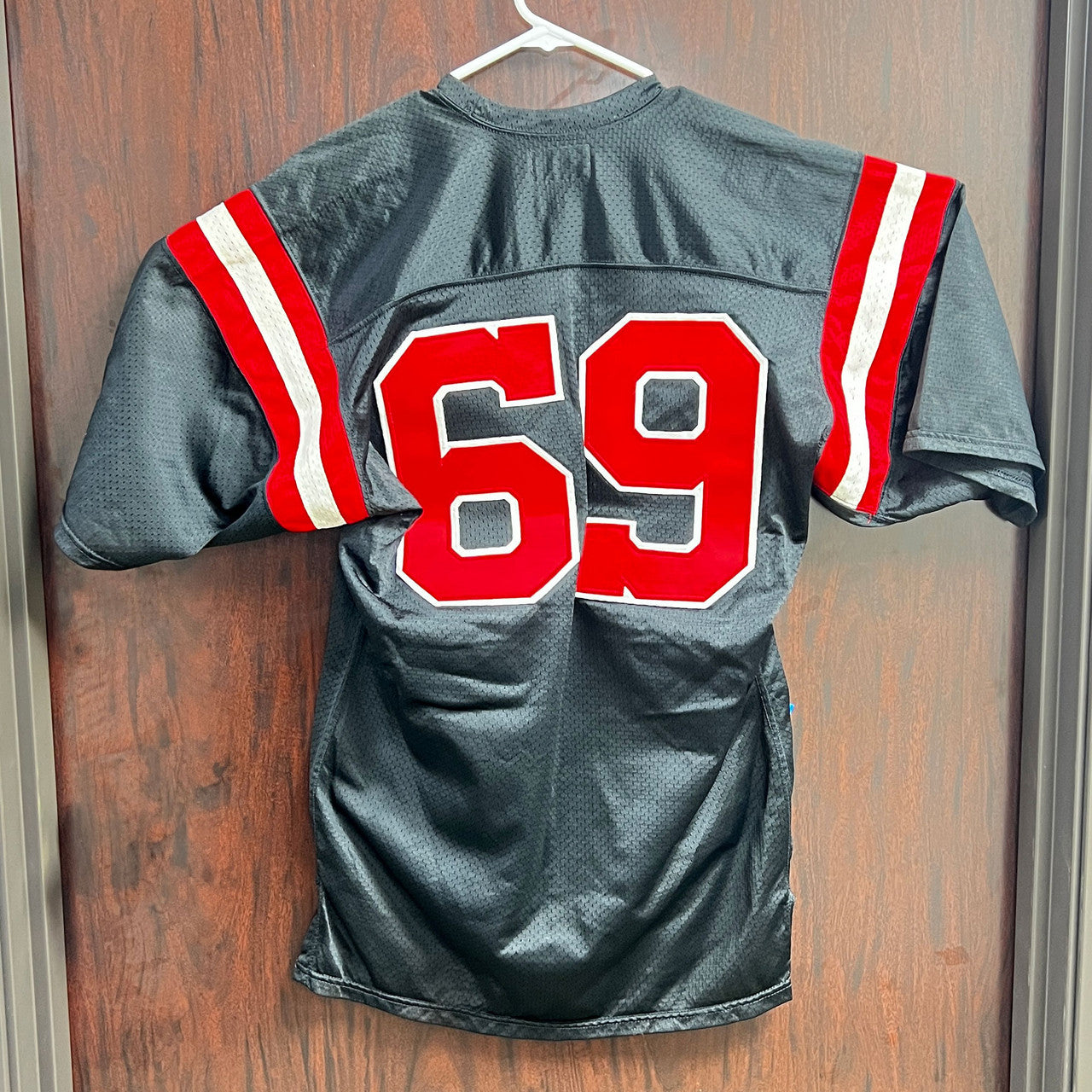 Vintage Southland Athletic Football Jersey Red Black White Size 42