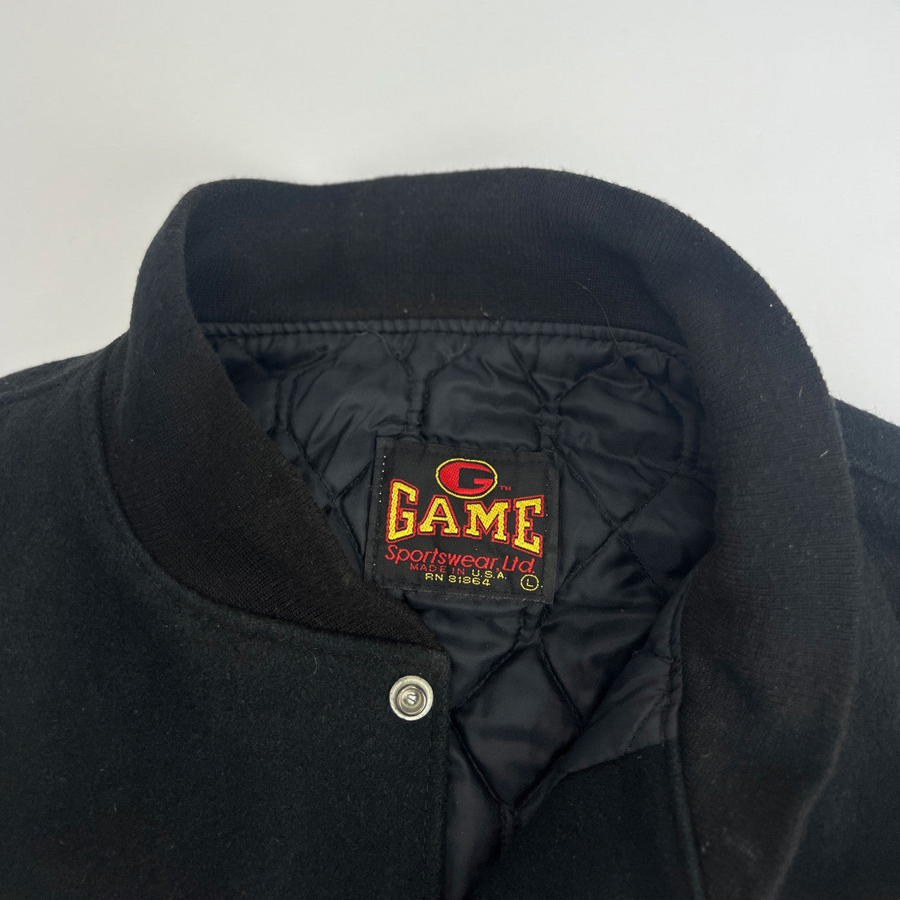 Vintage 90s Fox NFL Sunday Leather and Wool Varsity Letterman Jacket