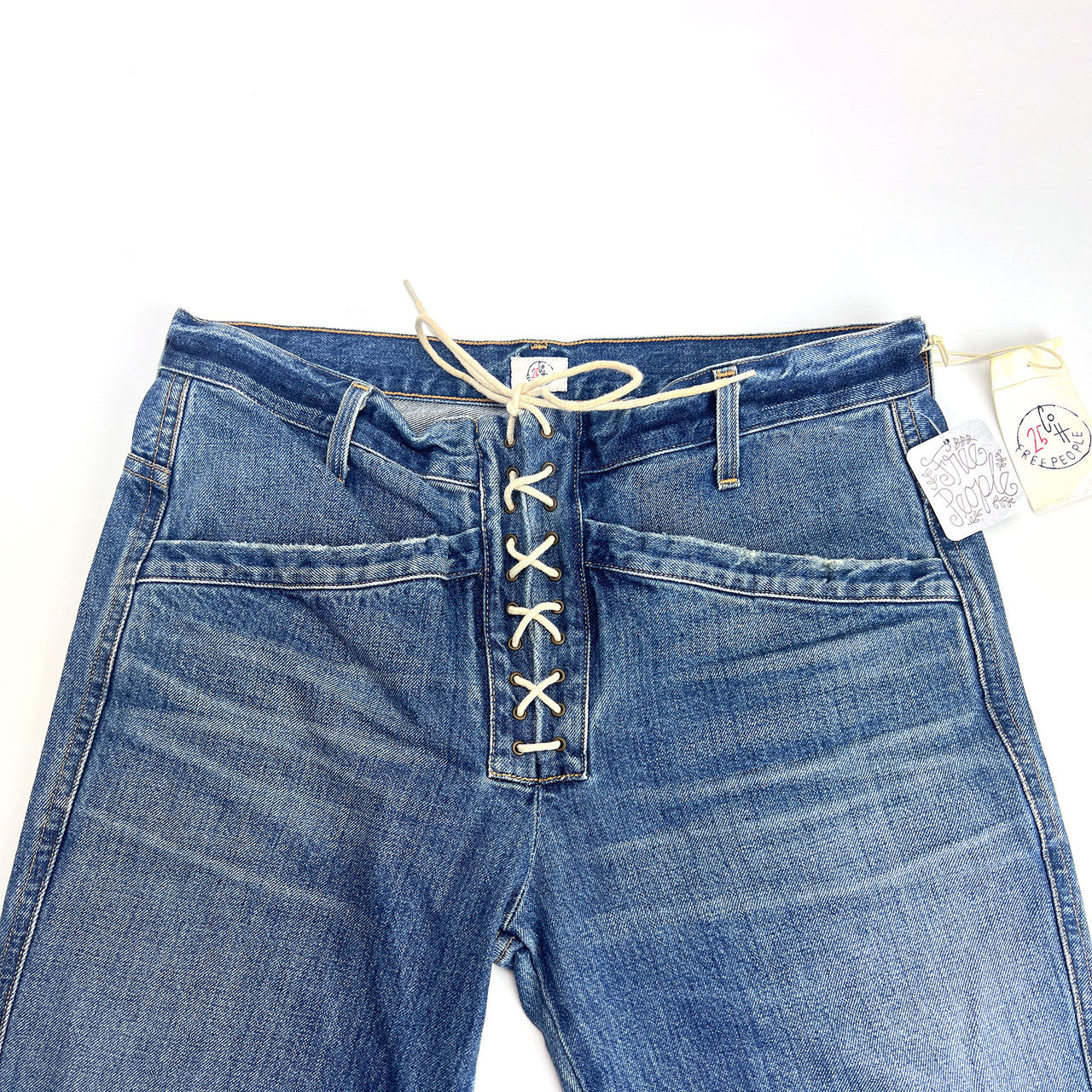 Citizens of Humanity Free People Sally Lace Up Flare Jeans Size 31