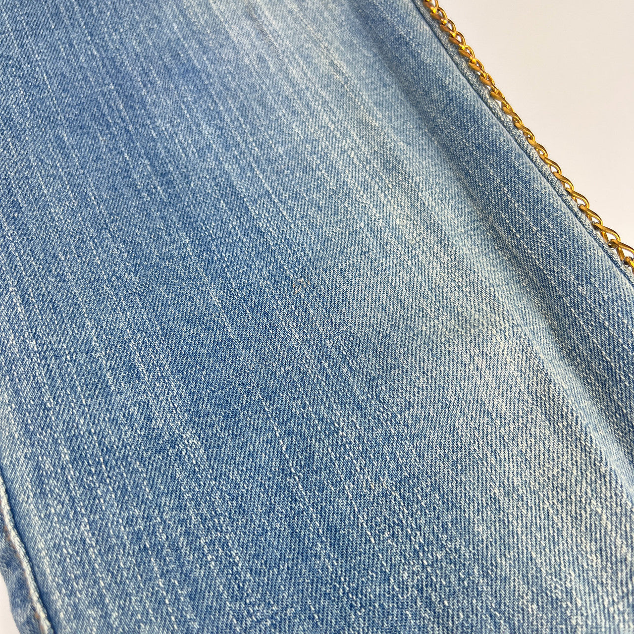 Vintage Cache Flair Light Wash Jeans with Chain Detail Size 6