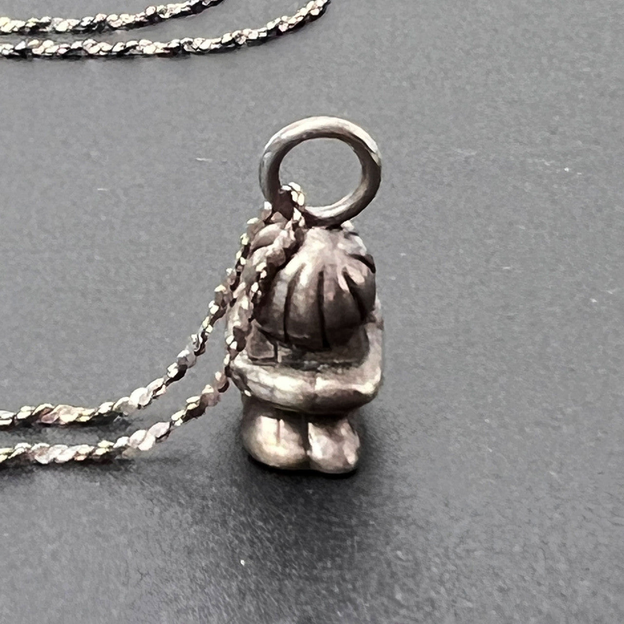 Sterling Silver Rope Chain Necklace Figure Pendant 30in