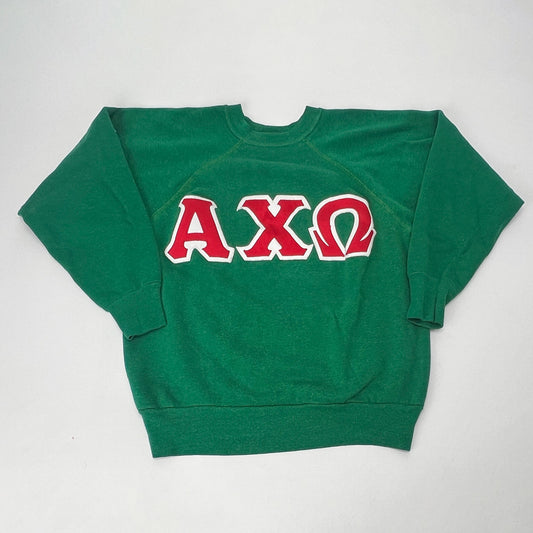 Vintage 1990s Alpha Chi Omega Sorority Sweatshirt Medium