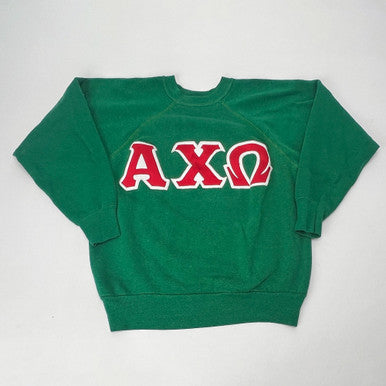 Vintage 1990s Alpha Chi Omega Sorority Sweatshirt Medium
