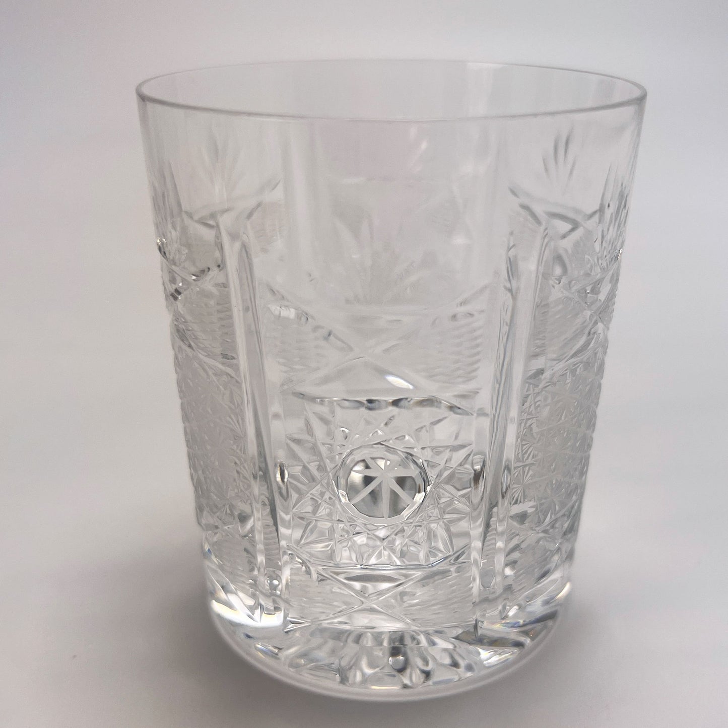 Rogaska Boris Kidric Cut Crystal Old Fashioned Glasses Yugoslavia