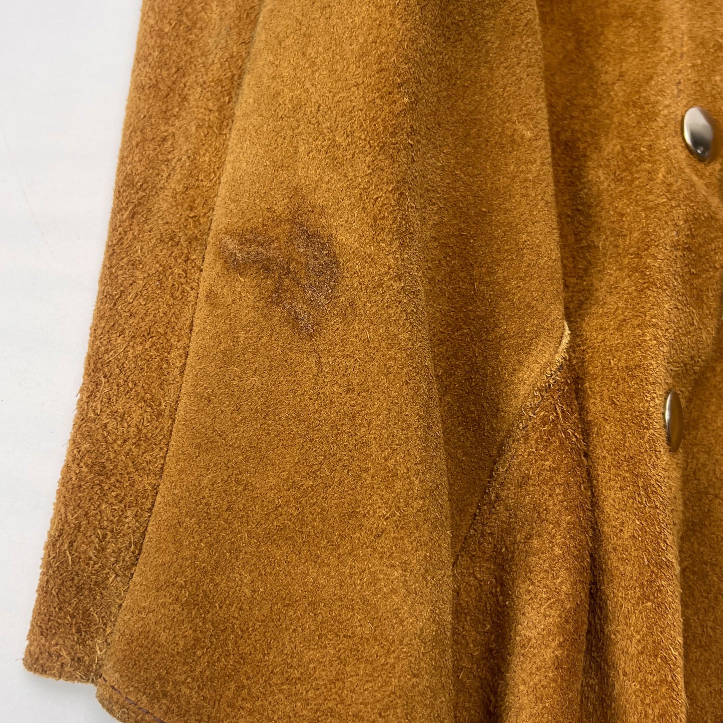 Vintage Suede Western Vest Snap Front Womens Small