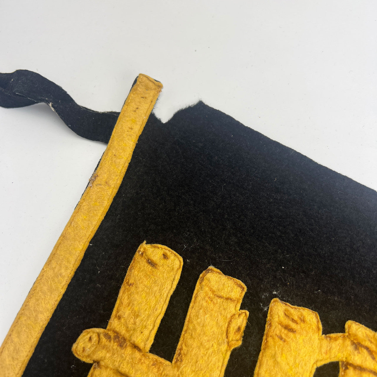 Vintage Hobart Oklahoma Wool Felt Pennant 1940s