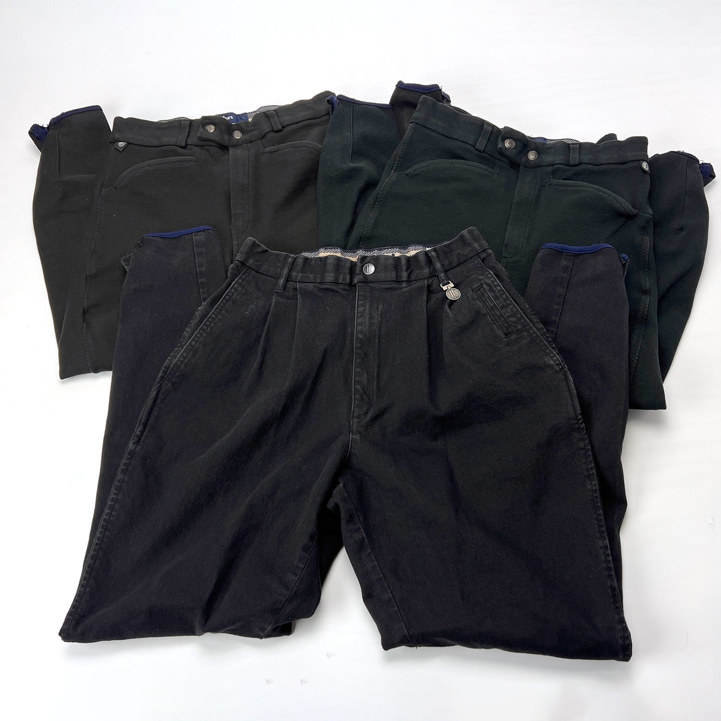 Vintage Miller Equestrian Riding Pants Black Size 28 Lot of 3
