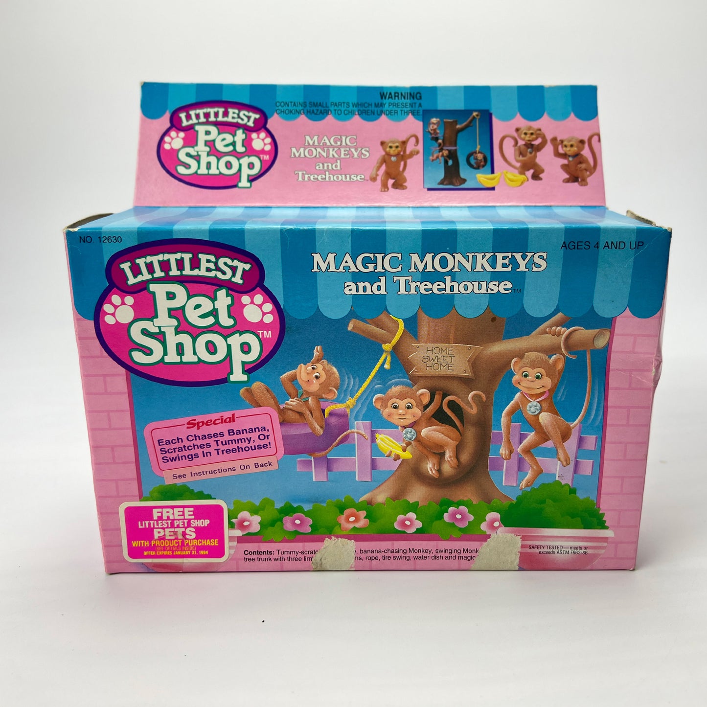 Littlest Pet Shop Magic Monkey Treehouse Complete With Box Playset