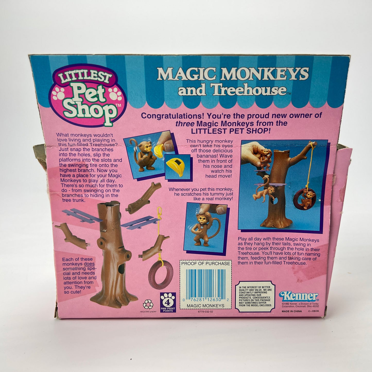 Littlest Pet Shop Magic Monkey Treehouse Complete With Box Playset