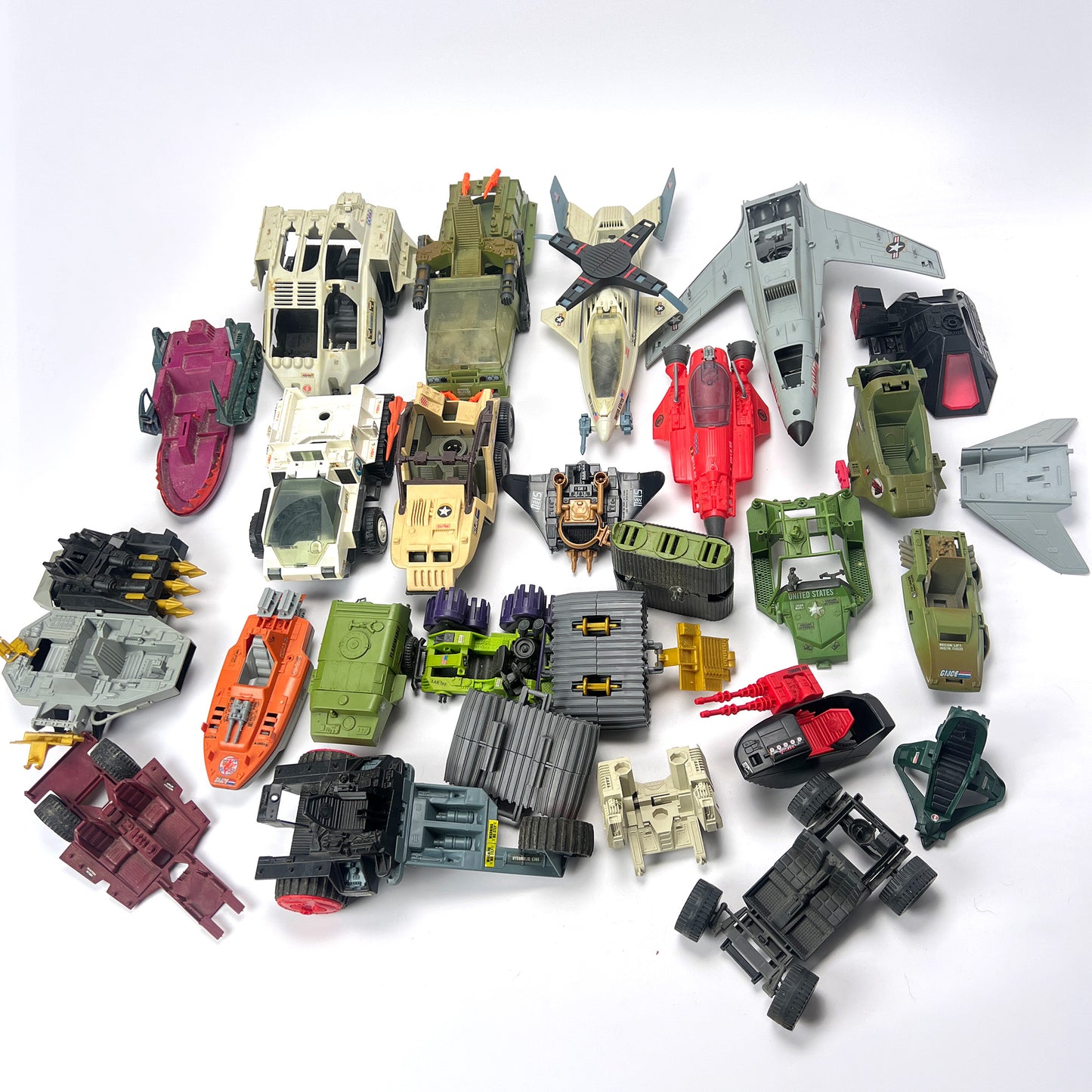 G.I. Joe Parts Lot Incomplete Vehicles Weapons Accessories 1980s-90s