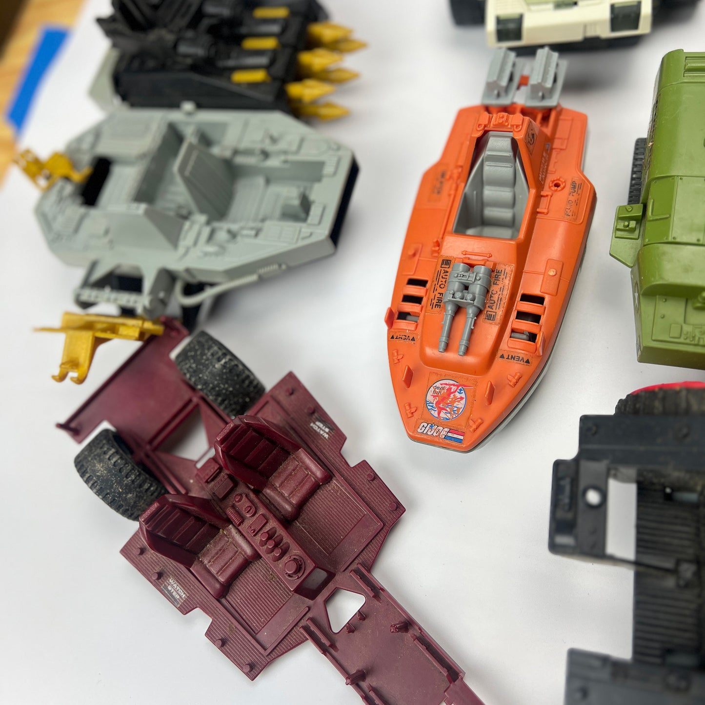 G.I. Joe Parts Lot Incomplete Vehicles Weapons Accessories 1980s-90s