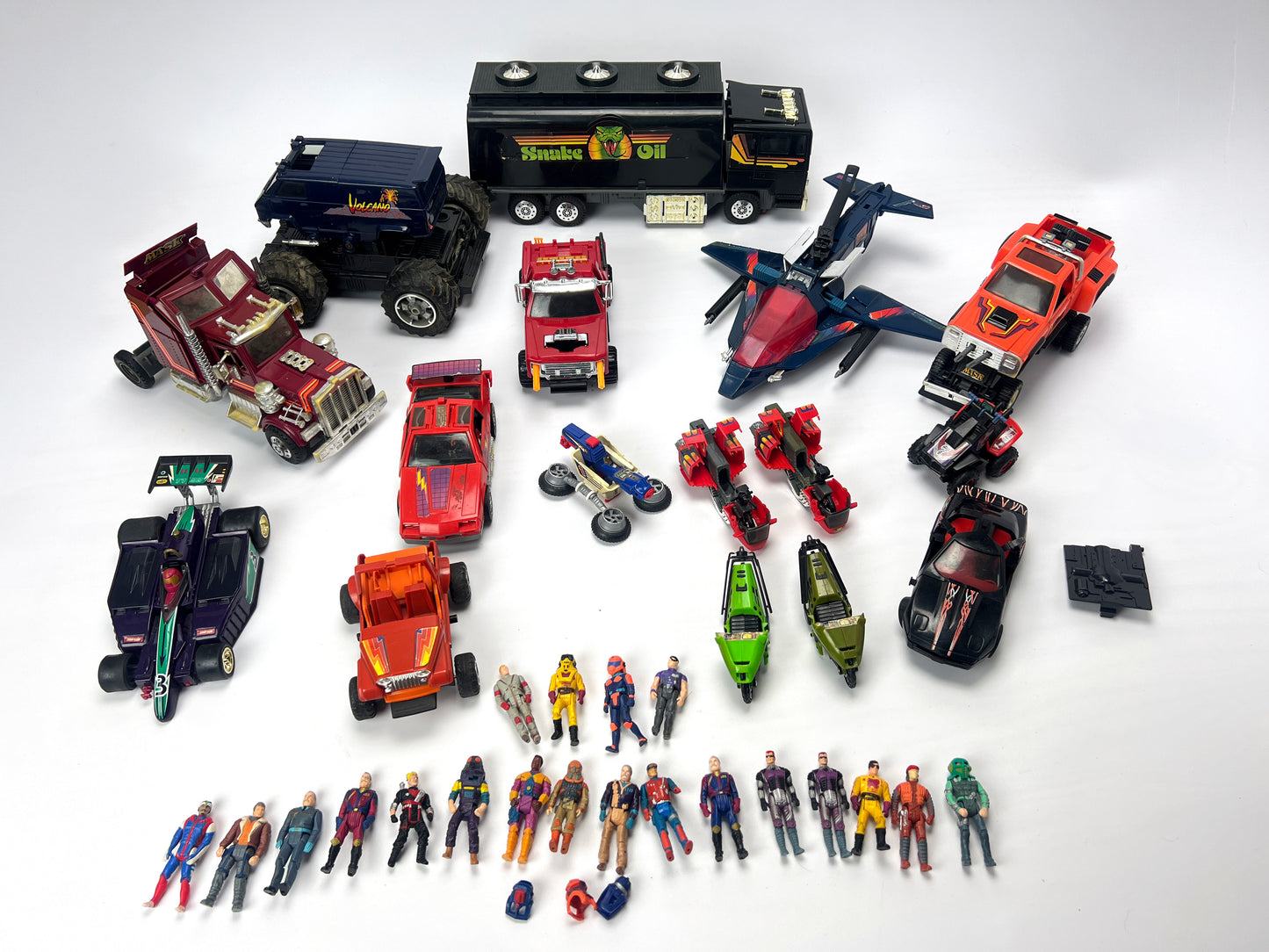 Vintage M.A.S.K. Parts Lot Incomplete Vehicles Figures 16 Vehicles 20 Figures