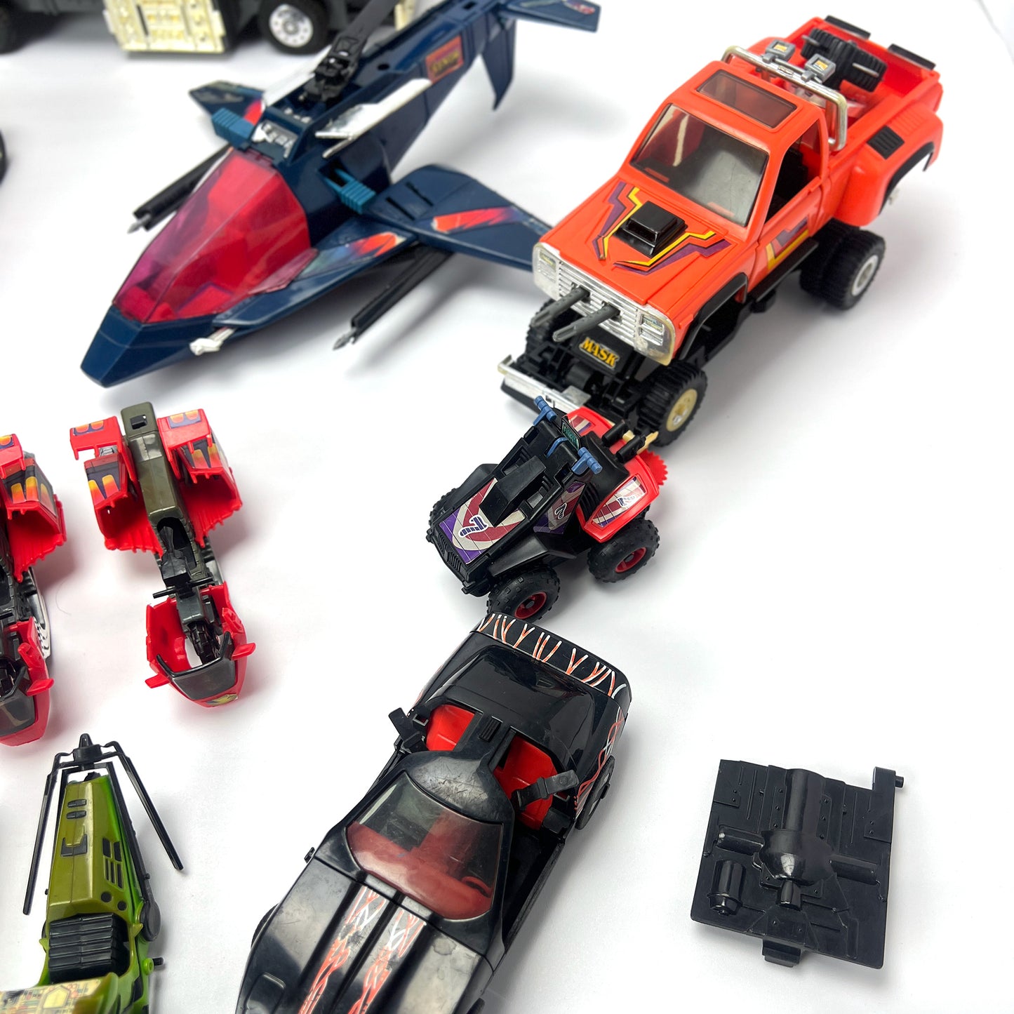 Vintage M.A.S.K. Parts Lot Incomplete Vehicles Figures 16 Vehicles 20 Figures